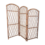 Rattan and bamboo screen
