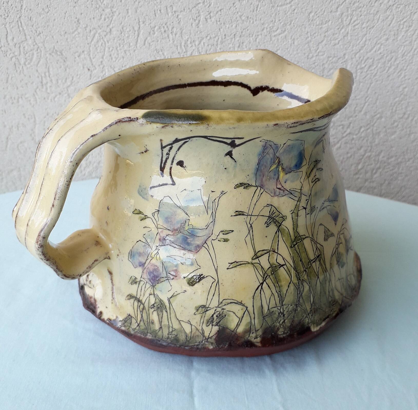 Terracotta pitcher Lopès Zablocki