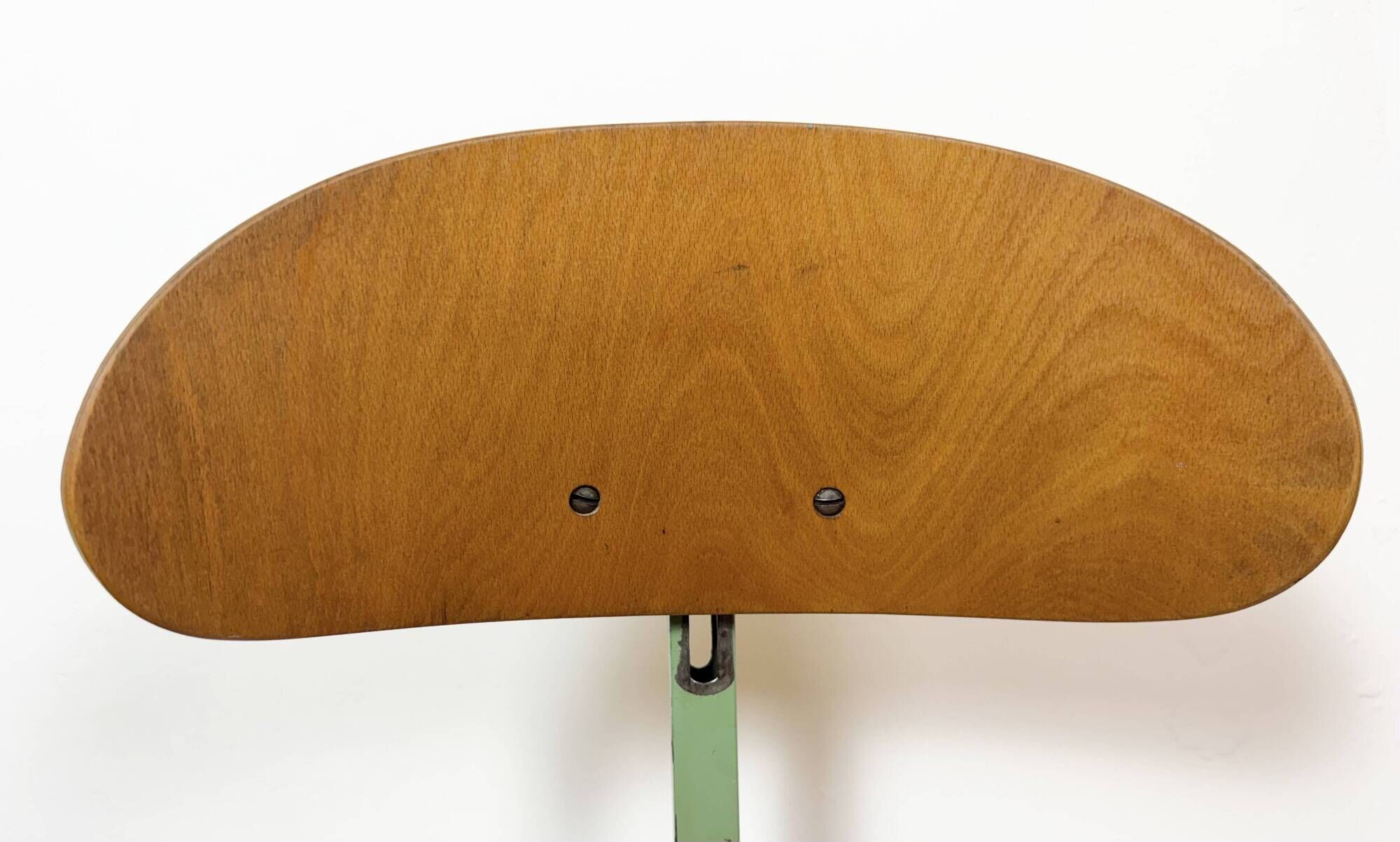 Chaise d'atelier industrielle verte, années 1950
