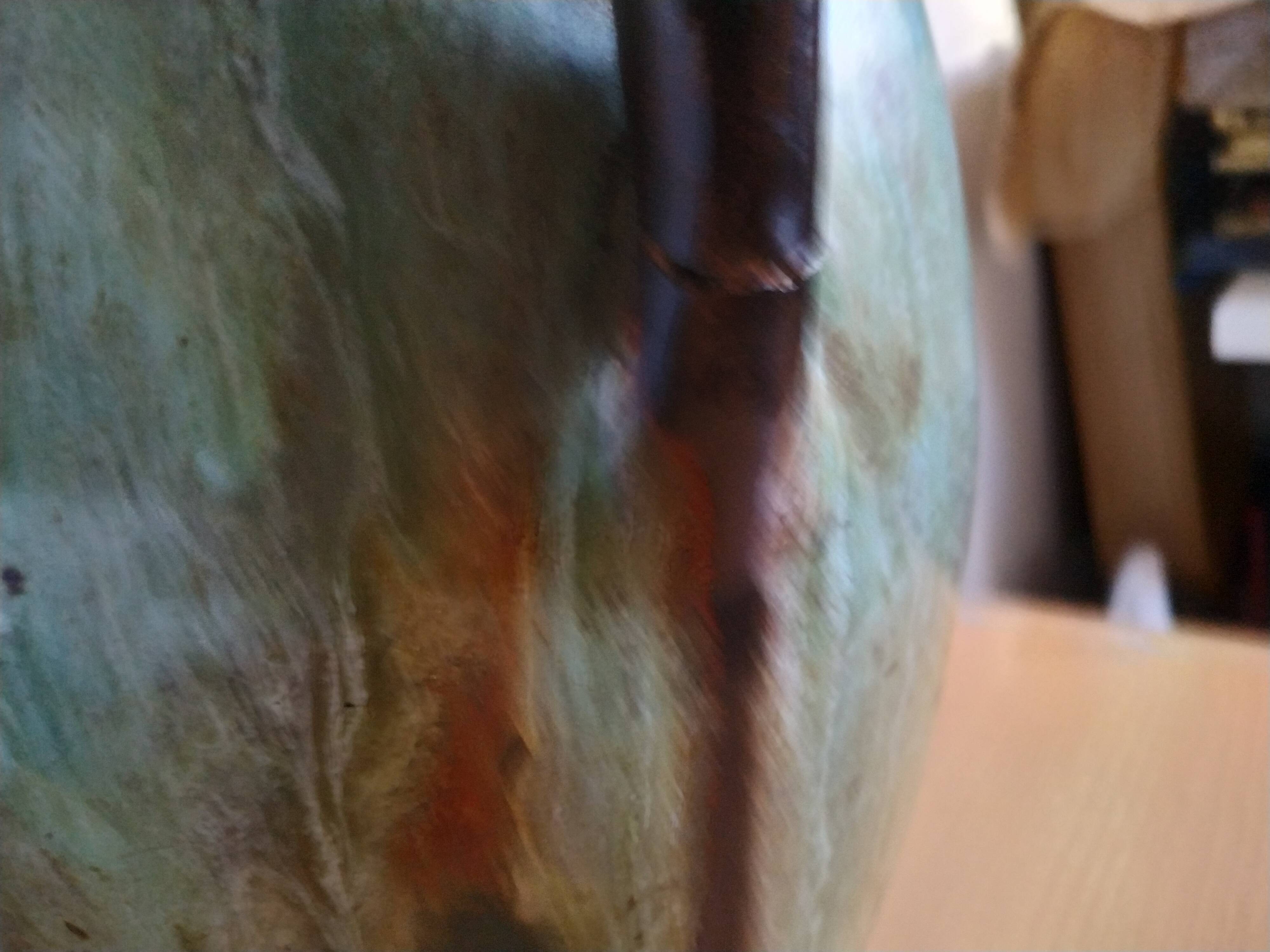 Large flamed sandstone vase from 20/30 years signed CAB in Bordeauxdeaux