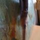 Large flamed sandstone vase from 20/30 years signed CAB in Bordeauxdeaux