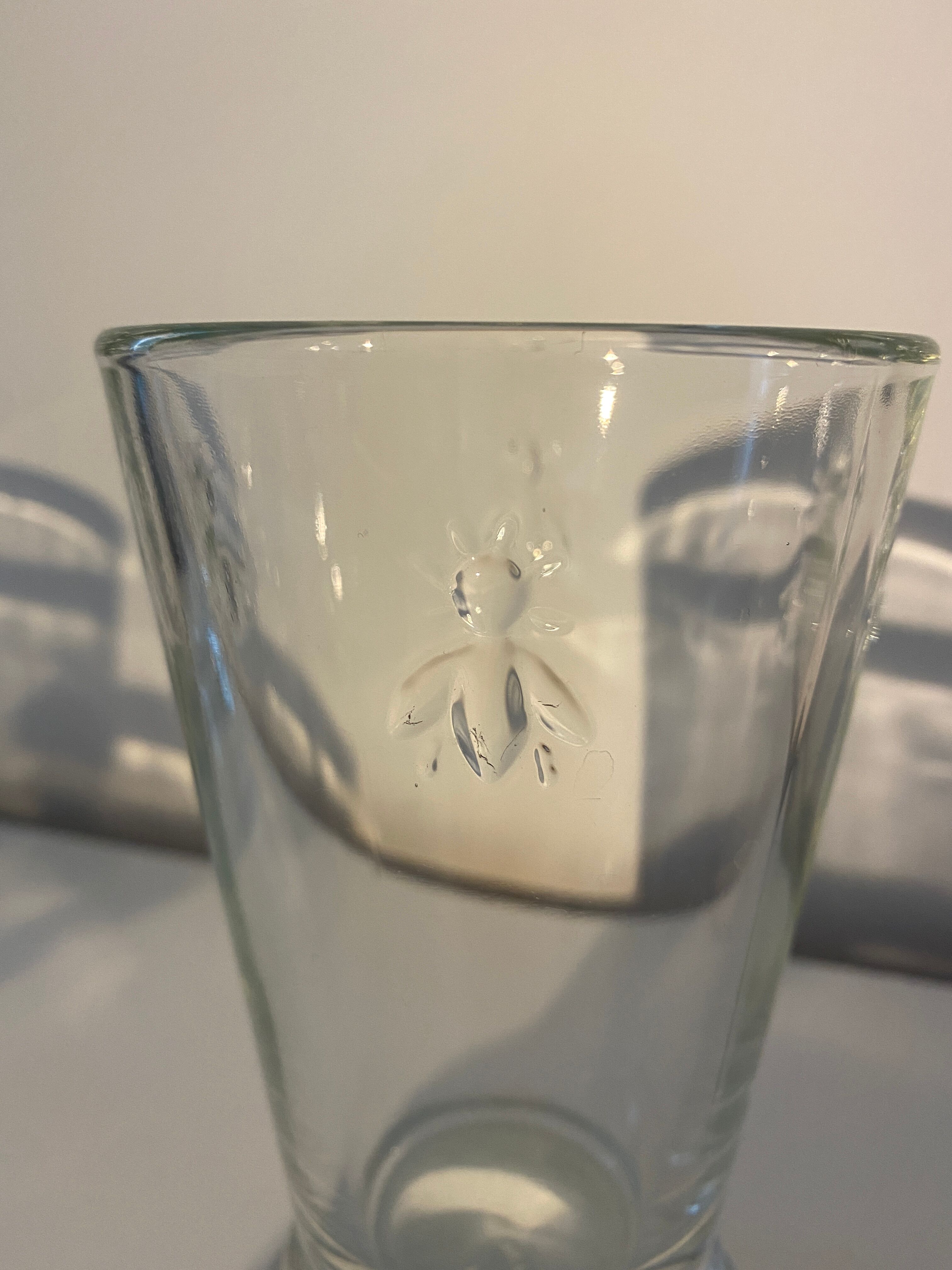 Set 6 verres à eau abeille Paris musée