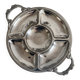 Stainless steel dish Jean Couzon with fish handles