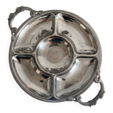 Stainless steel dish Jean Couzon with fish handles