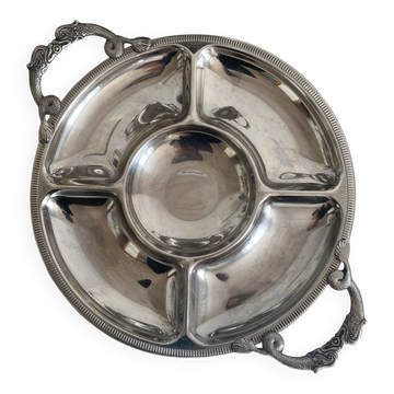 Plat en inox Jean Couzon anses poissons