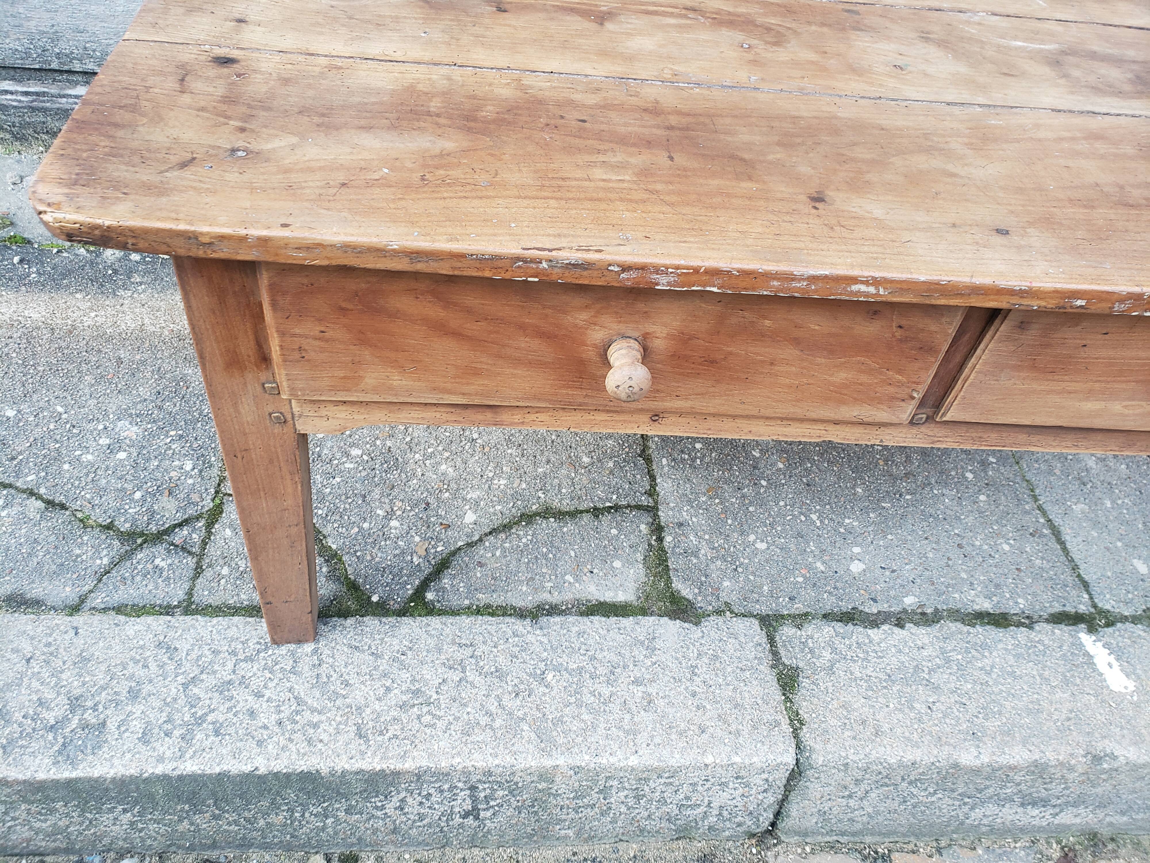 Farm table coffee table
