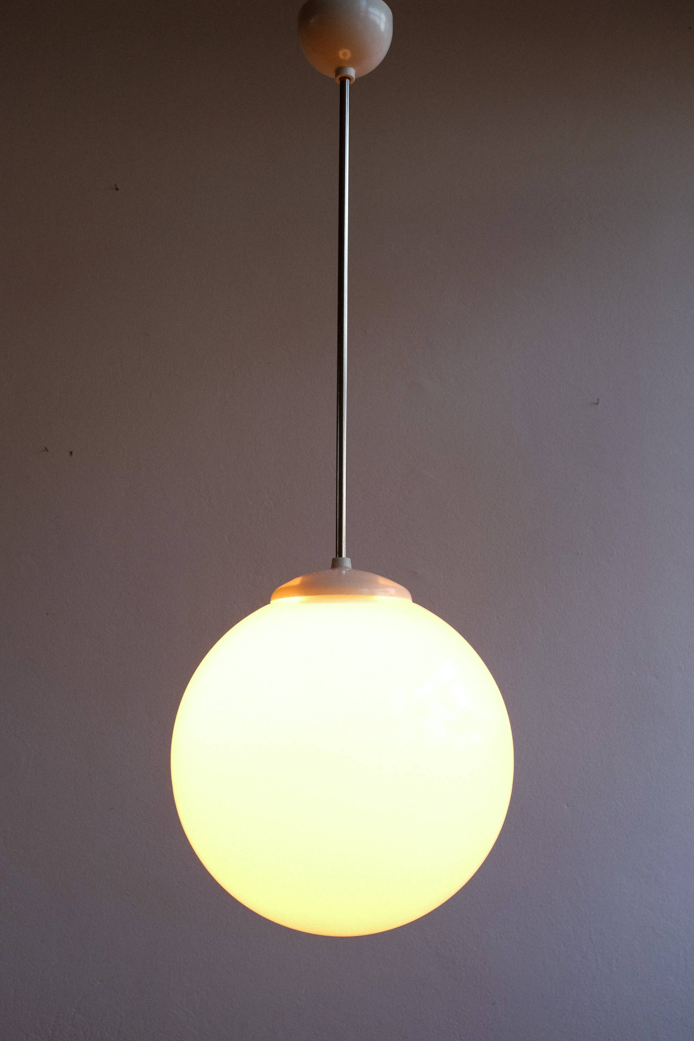 Vintage czechoslovak bakelite hanging lamp, 1960s
