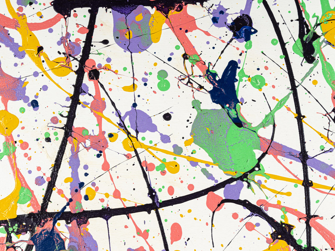 Dop of Color, Acrylique sur toile, 70 x 73 cm