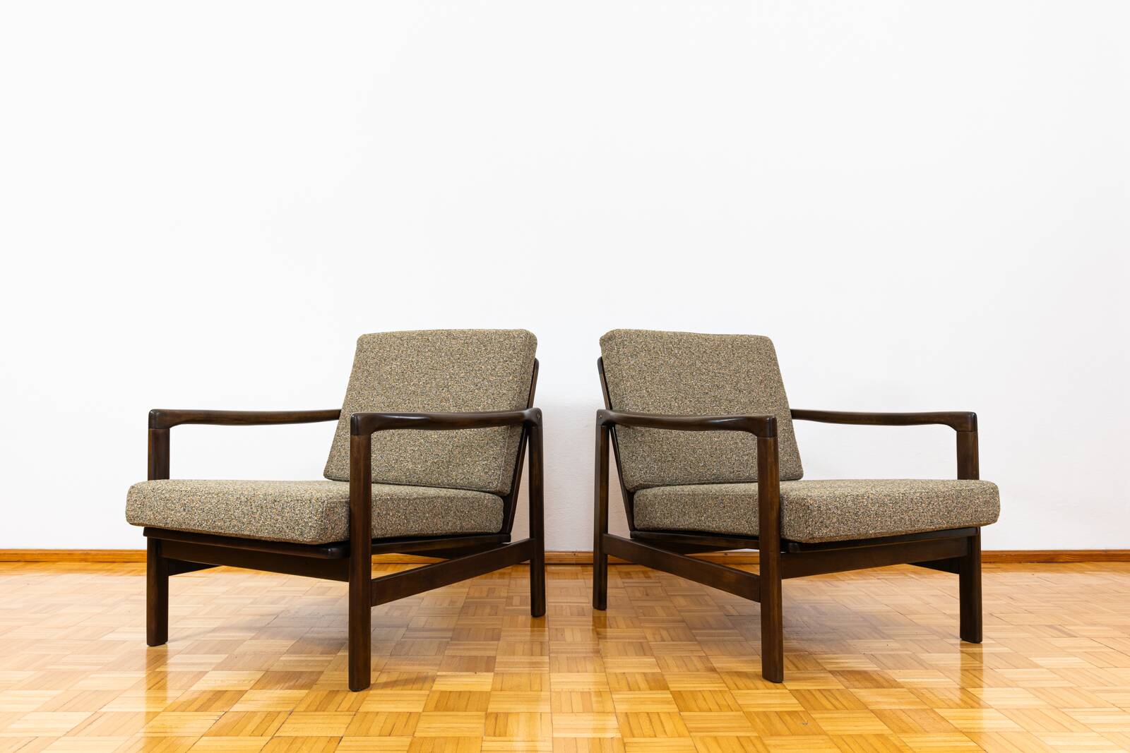 Mid Century Armchairs By Zenon Bączyk, 1960's, Set Of 2