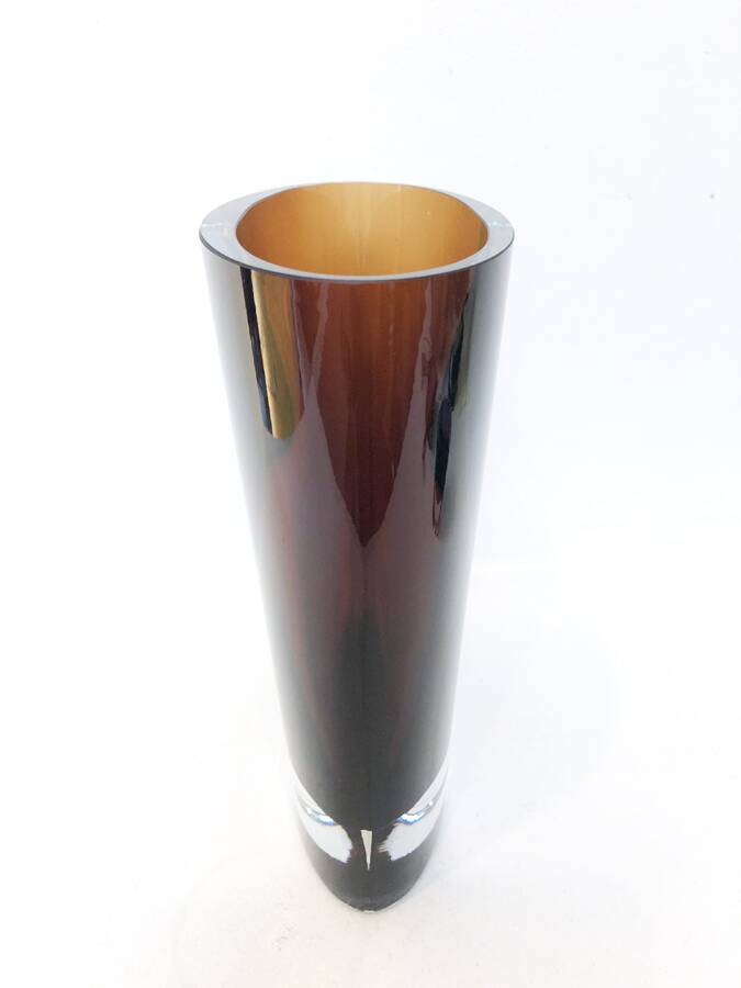 Murano crystal vase, mid-20th century