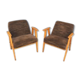 Pair of vintage Scandinavian armchairs from the 60s