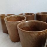 Set of 10 Digoin Stoneware glasses
