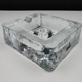 Vintage cigar ashtray glass paved