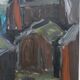 Einar Emland, Scandinavian modern painting, 1960s, Oil on Canvas, Framed