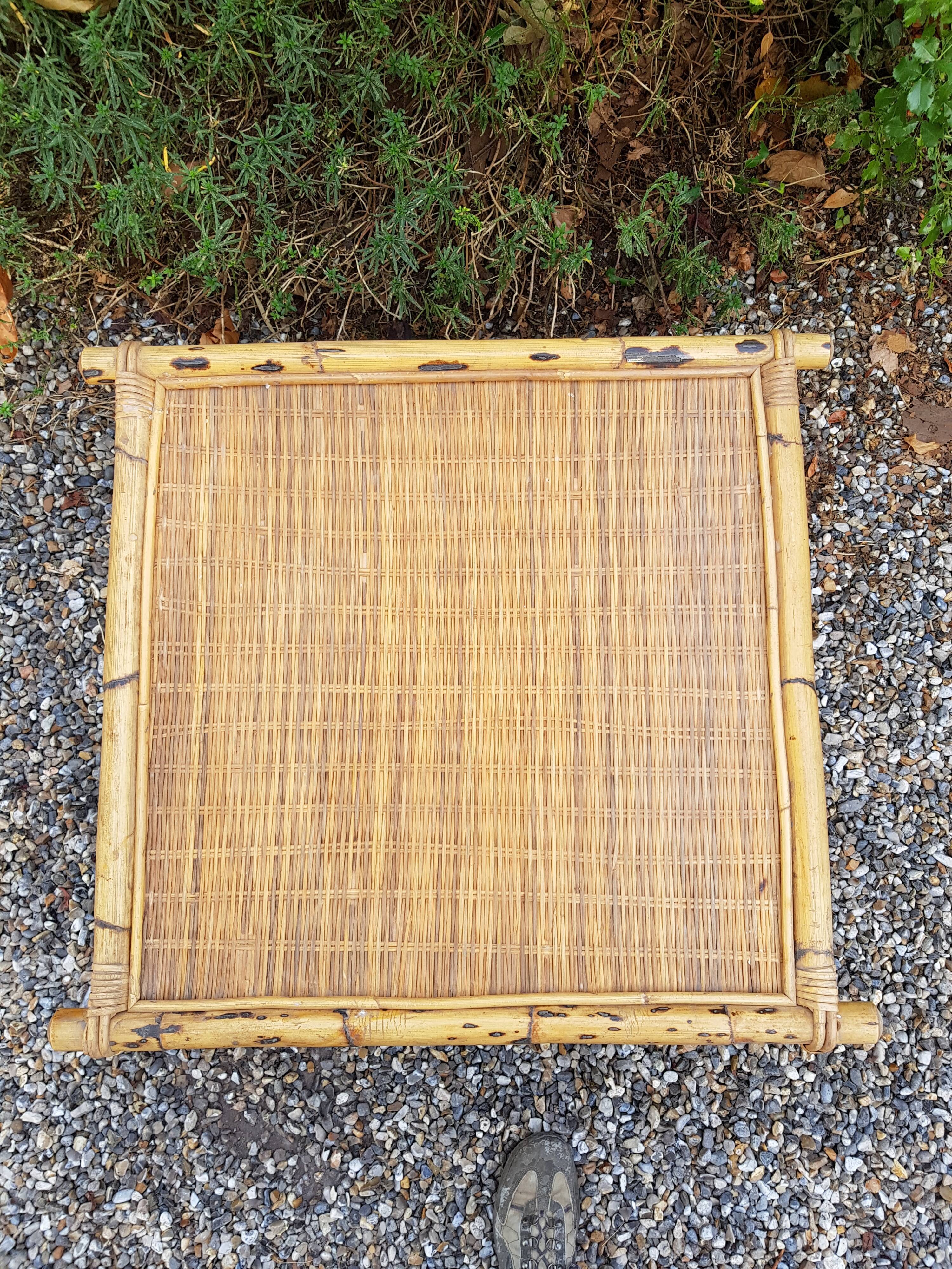 Bamboo coffee table from the 70/80