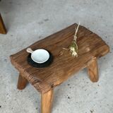Stool in blond teak