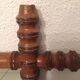 Vintage miroir barbier 1900 bambou ancien