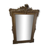 Napoleon III mirror with pediment - 125x75cm