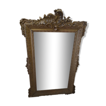 Napoleon III mirror with pediment - 125x75cm