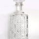 Carafe whisky en cristal motif damier