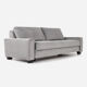 Canapé rejkiavik argent velour, design scandinave