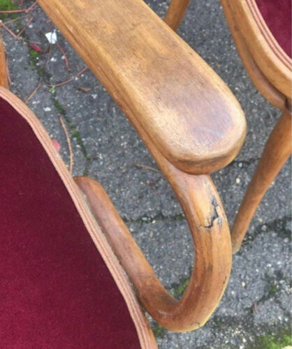 Paire de chaises anciennes Thonet fin XIX