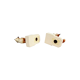 Couple figurines crackle porcelain fox marked germany vintage 14cm