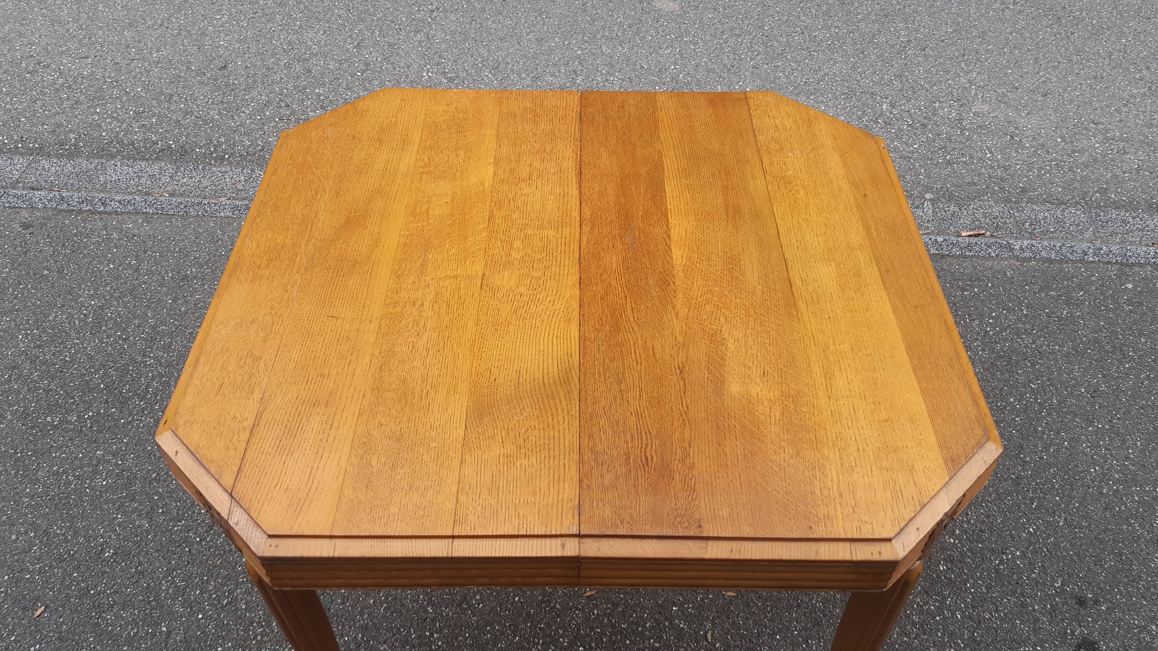 Solid oak art deco table