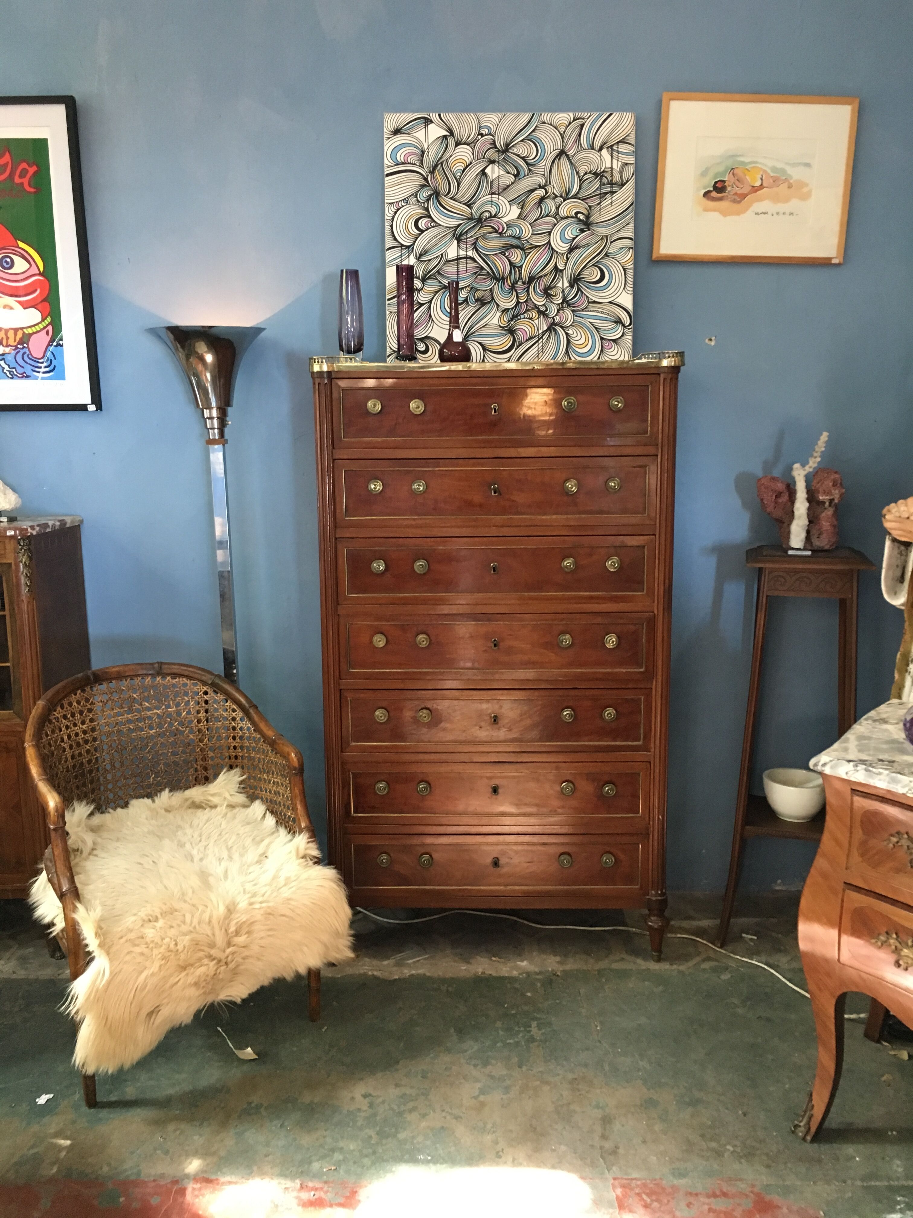 Semainier, ragman Louis XVI