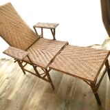 Rattan lounge chair