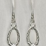 Emile puiforcat - solid silver and vermeil salad cutlery