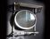Antique Metal Train Coat Rack with Mirror French Luggage Rack