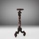 Carved Walnut Pedestal Table with Putto, France 1850s