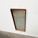 Miroir minimaliste mid-century allemand en teck de Zier-Form, années 1960