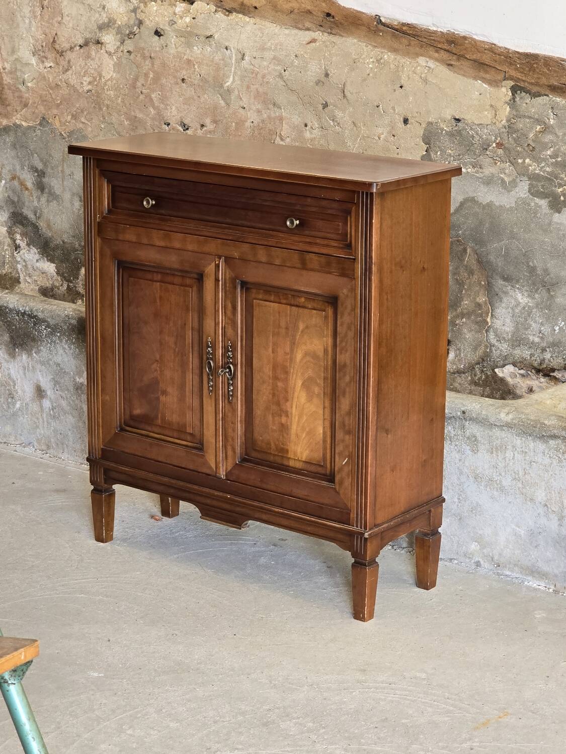 Small Parisian cherry wood buffet cabinet