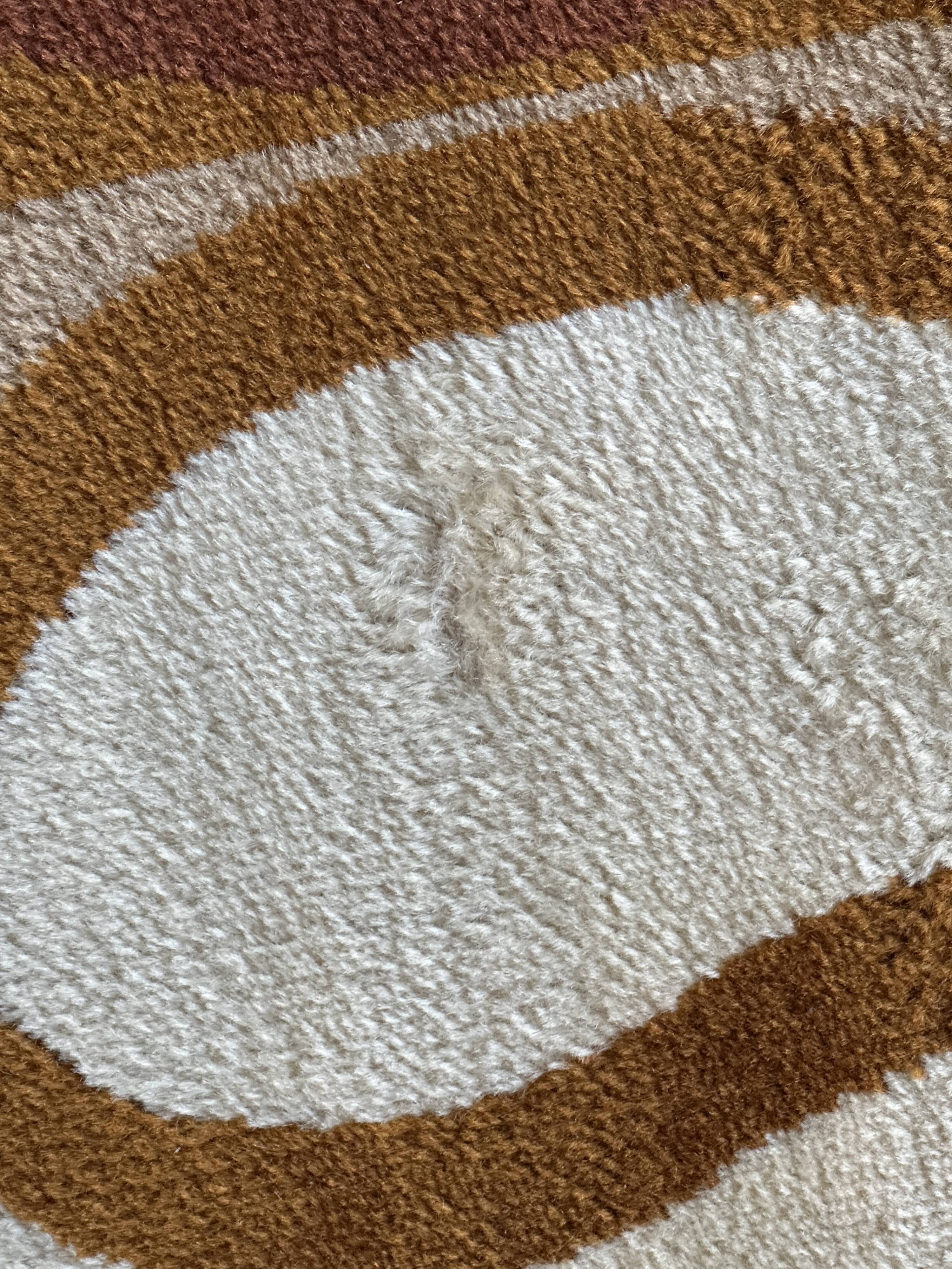 Grand tapis géométrique années 70 scandinave Space Age