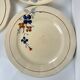 Set of 5 flat plates Sarreguemines floral pattern, 1920-40