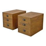 Pair of vintage 50's bedside tables