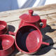 Art Deco Red Tea/Coffee Set