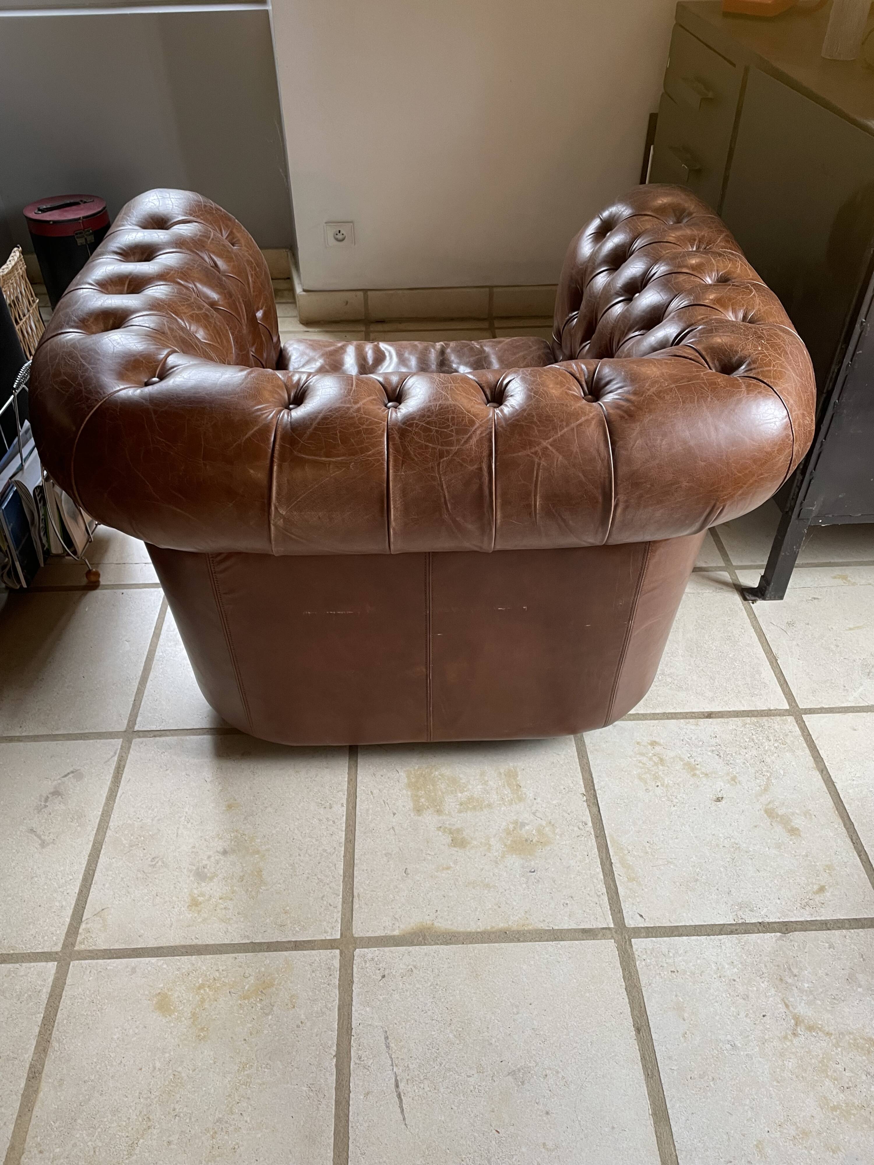 Chesterfield armchair
