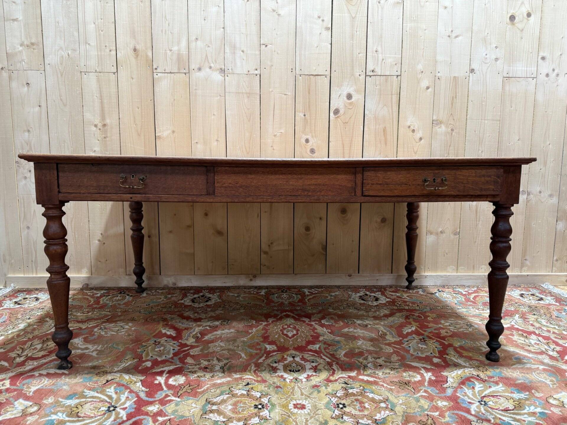 Table de ferme - Bureau en chêne massif époque Louis Philippe