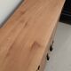 Small buffet or console in natural and black wood