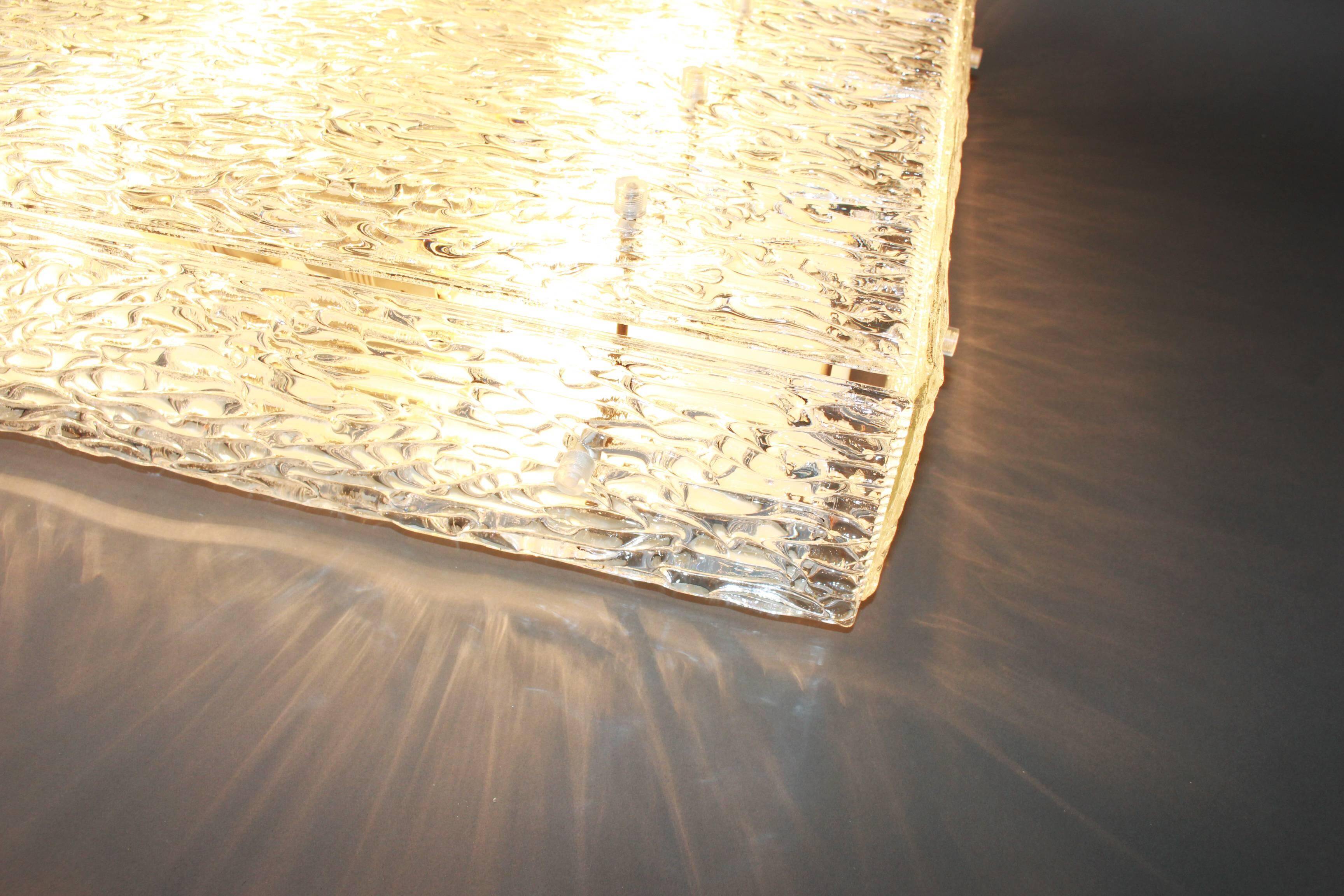 Large Murano glass ceiling light by Kalmar, Austria, 1960s.