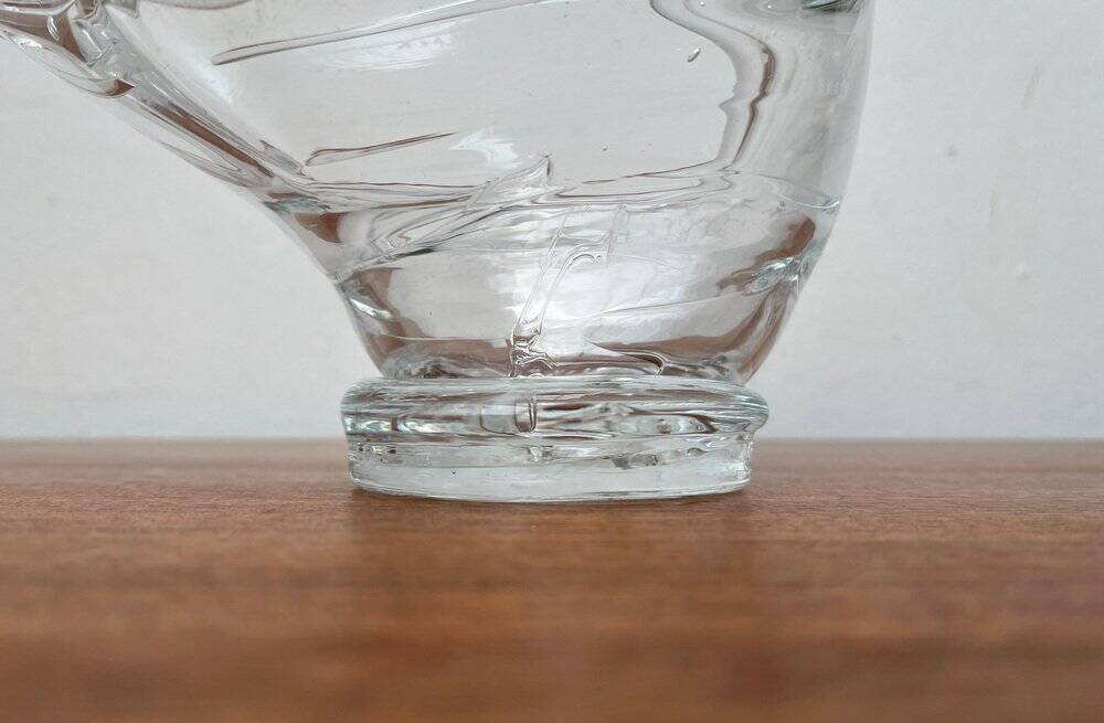 Vintage Glass Swan-Shaped Vase