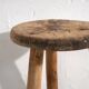 Antique solid wood stool (c.1900)