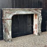 Campan marble fireplace large louis xiv style blend