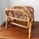 Porte-revues en rotin vintage 50-60