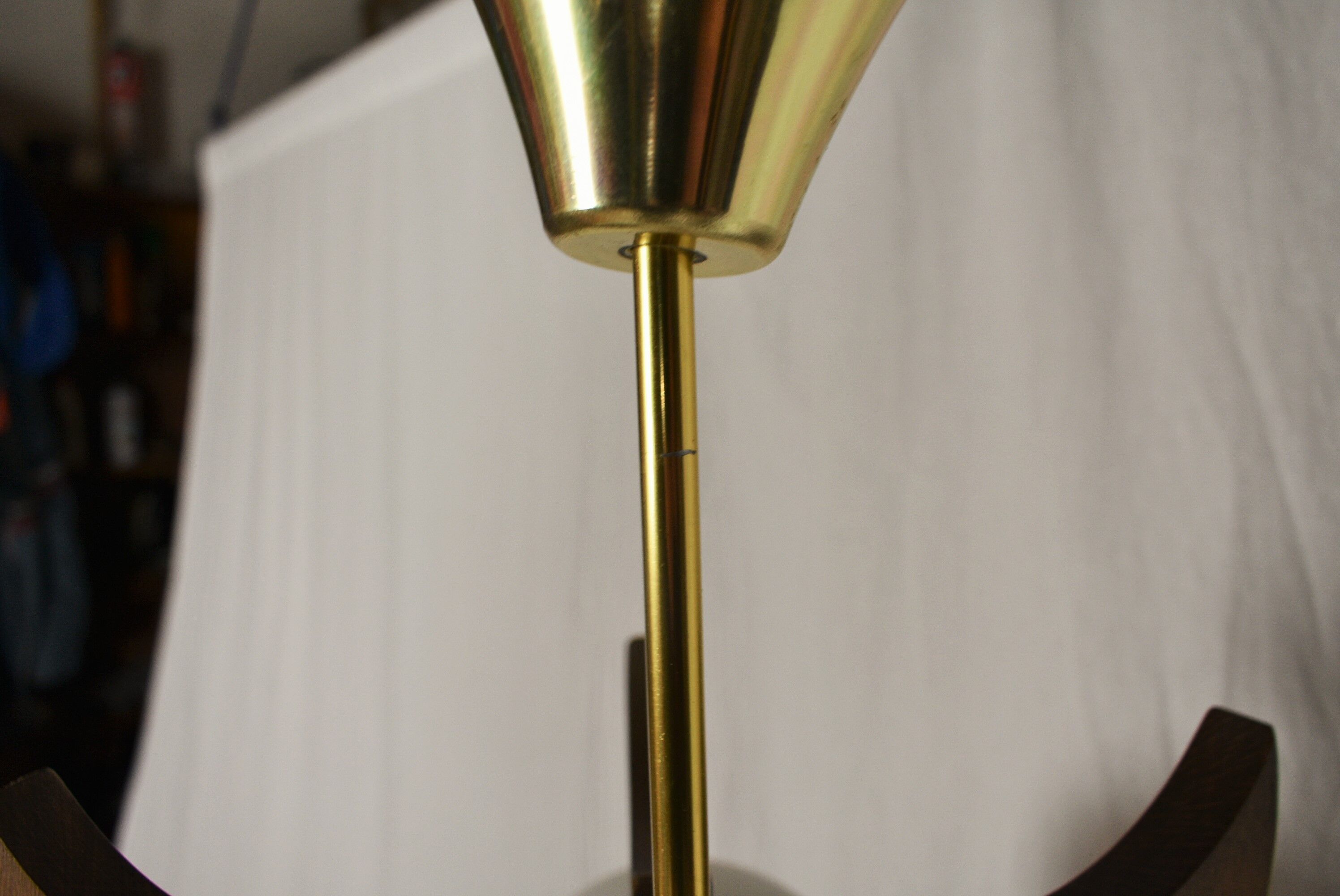 Midcentury Wood Chandelier, 1970s