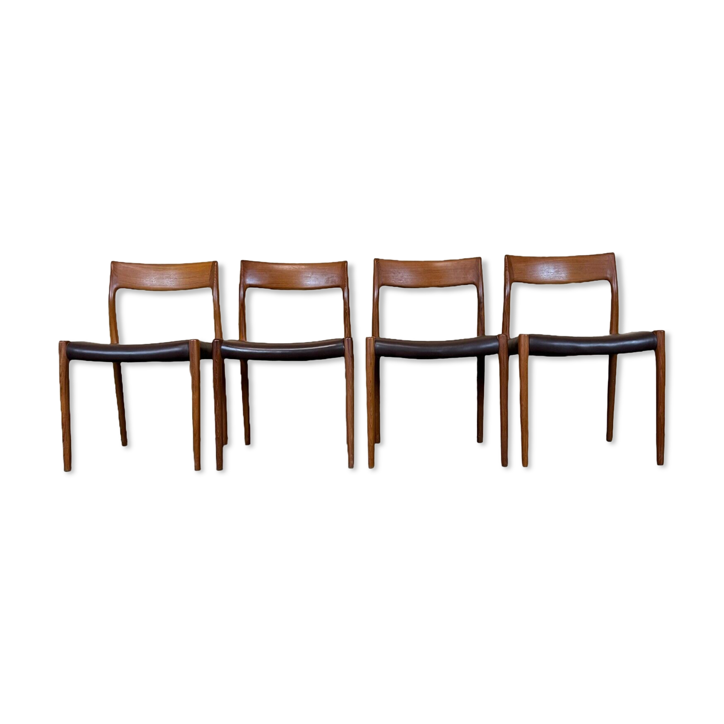 Chairs by Niels O. Möller for J.L. Moller's 60