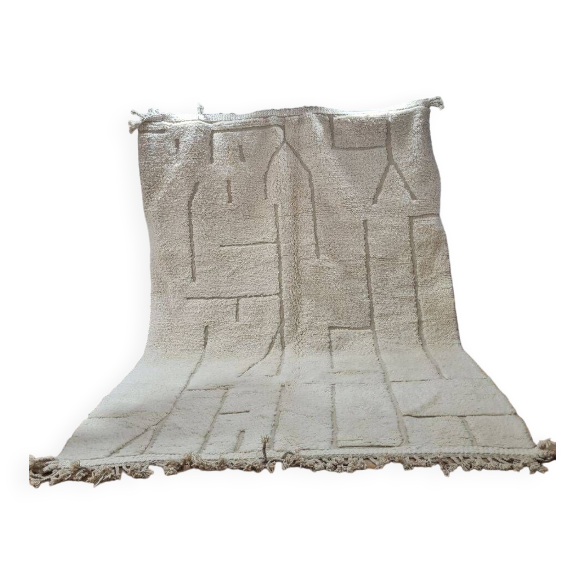 Handmade wool Berber rug 300X200 cm